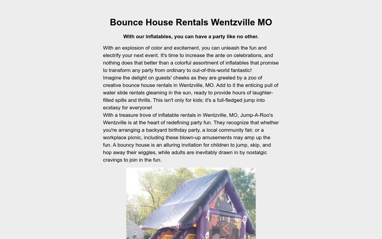 Bounce House Rentals Wentzville MO